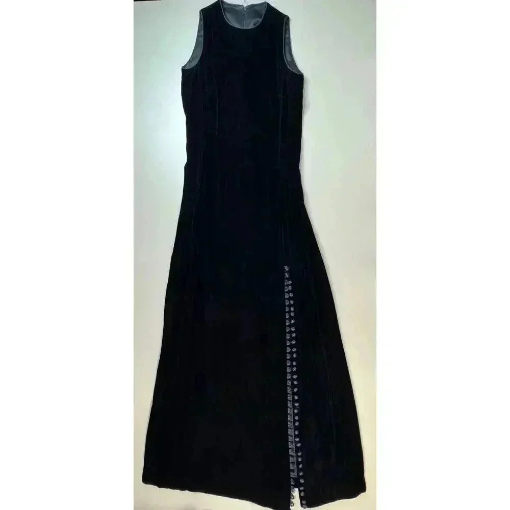 Elegant Black Sleeveless maxi Dress